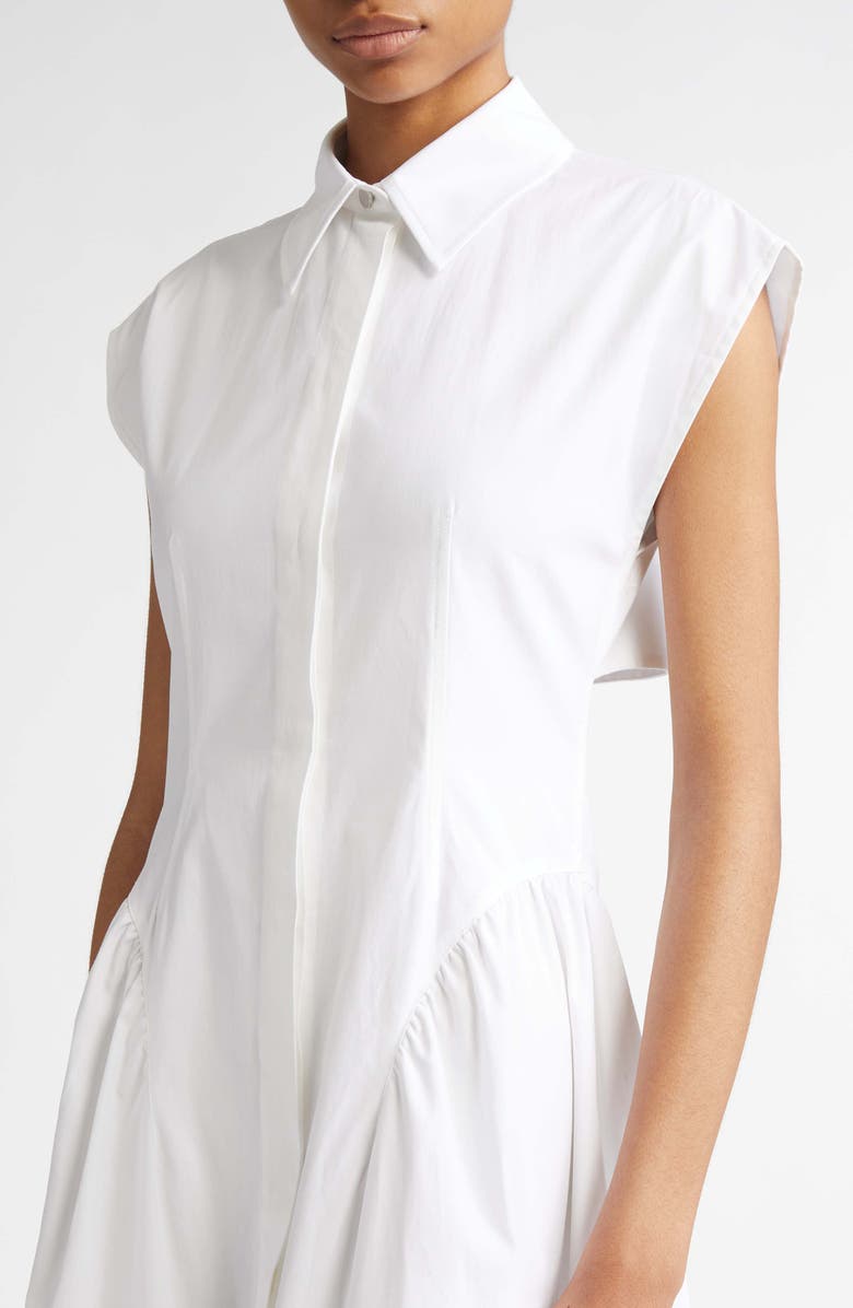 SPORTMAX Fabiana Cutout Cotton Poplin Shirtdress, Alternate, color, 