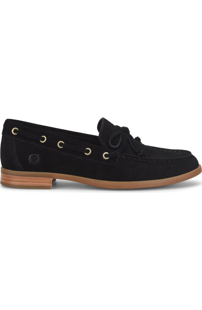 Børn Callie Boat Shoe, Alternate, color, Black Suede