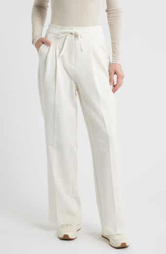 Pleated Drawstring Pants