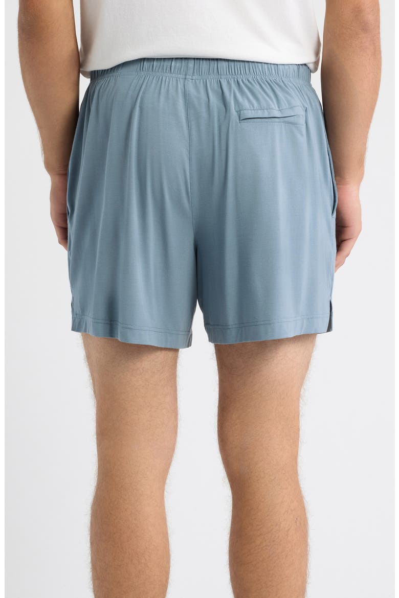 Stretch Modal & Silk Sleep Shorts, Alternate, color, AIR FORCE BLUE