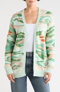 Longchamp Camo Silk Blend Cardigan