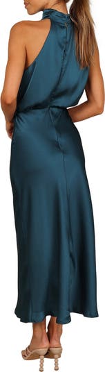 Annabelle Satin Maxi Dress