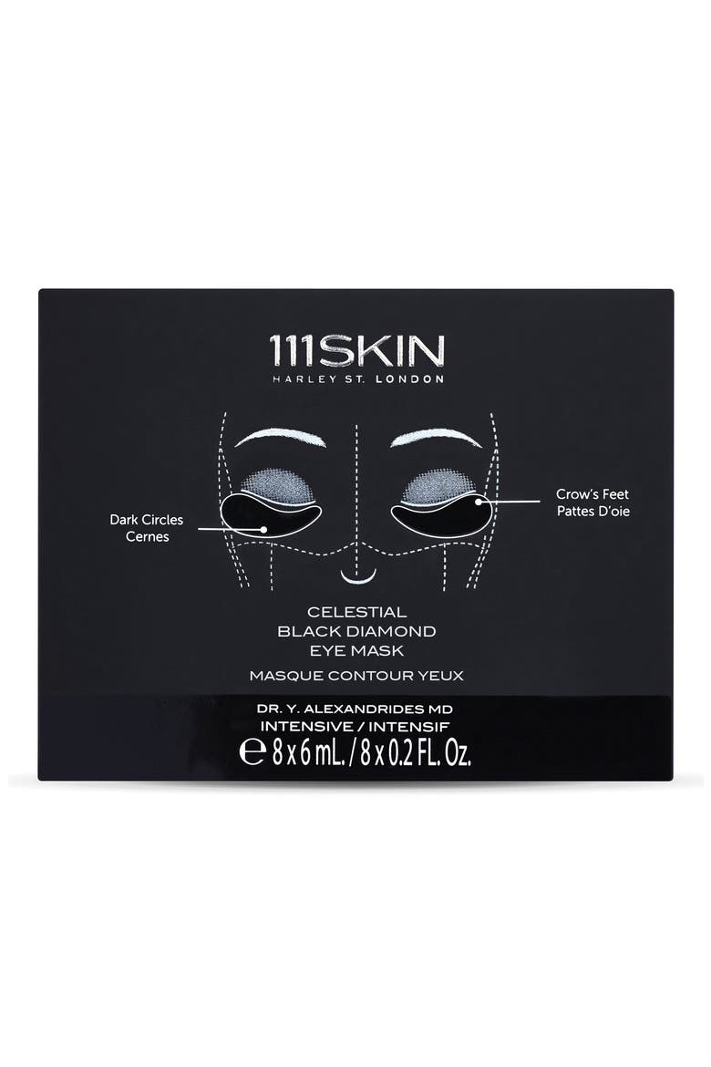 8-Pack Celestial Black Diamond Eye Mask, Alternate, color, NO COLOR