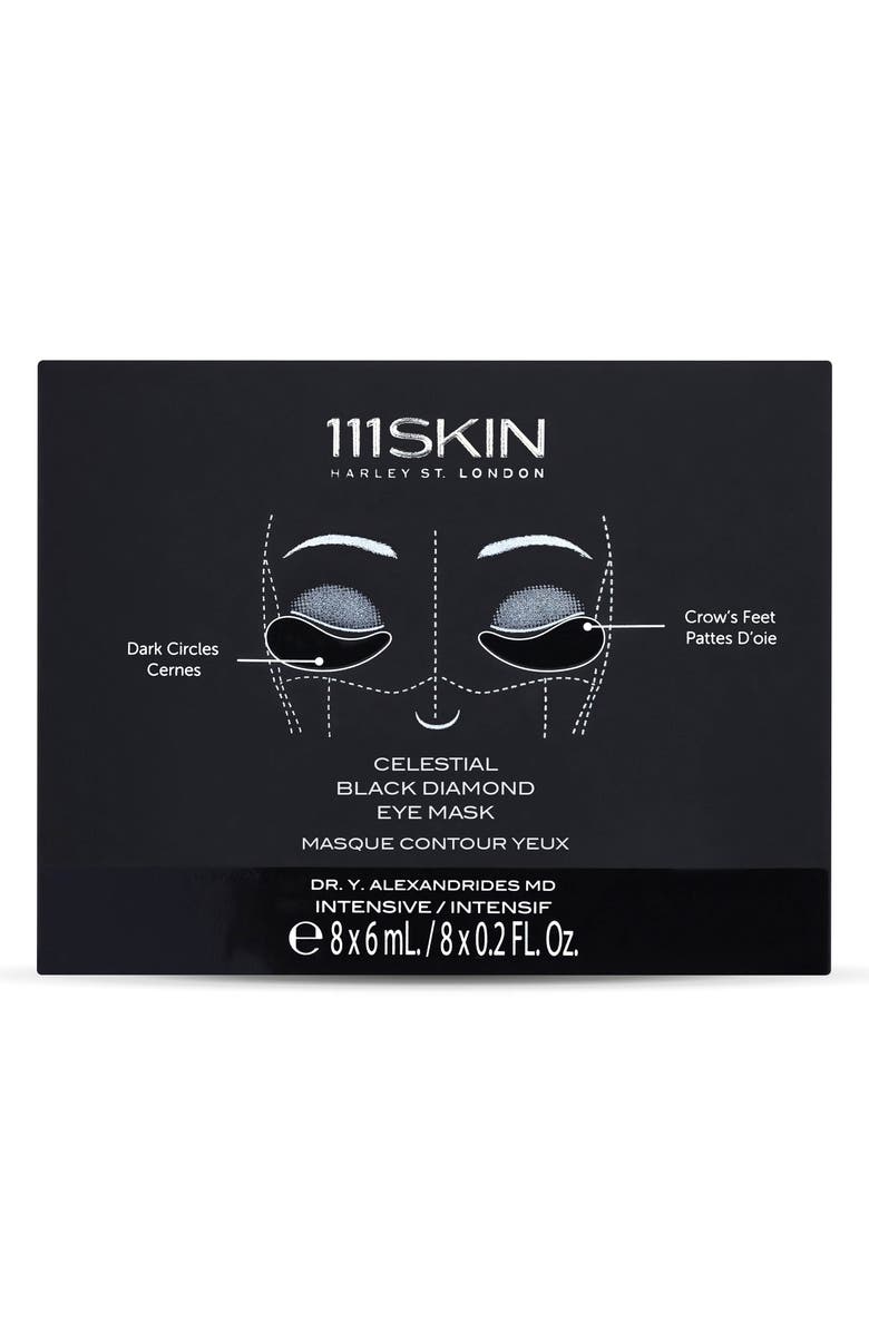 111SKIN 8-Pack Celestial Black Diamond Eye Mask, Alternate, color,