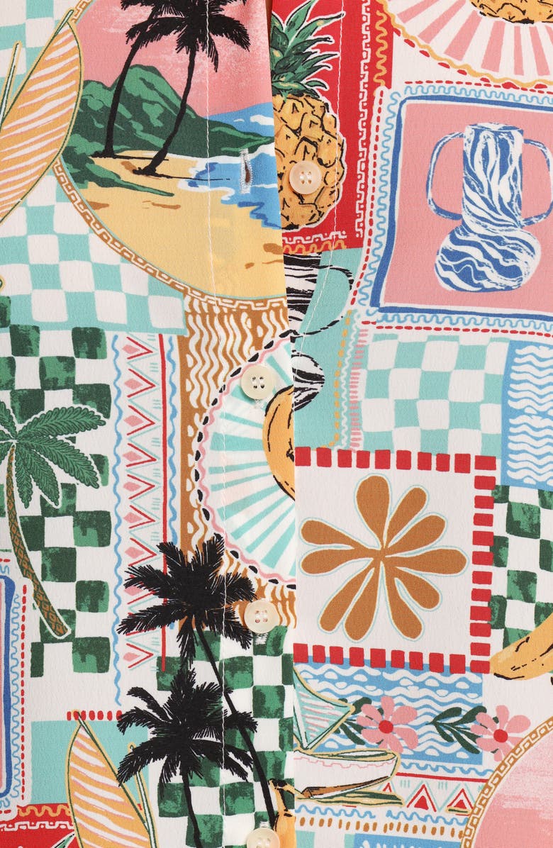 Petal & Pup Valeria Shirt, Alternate, color, Off White Multi