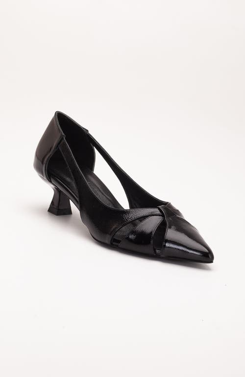 Forever & Always Shoes Sidal Kitten Heel Leather Pumps