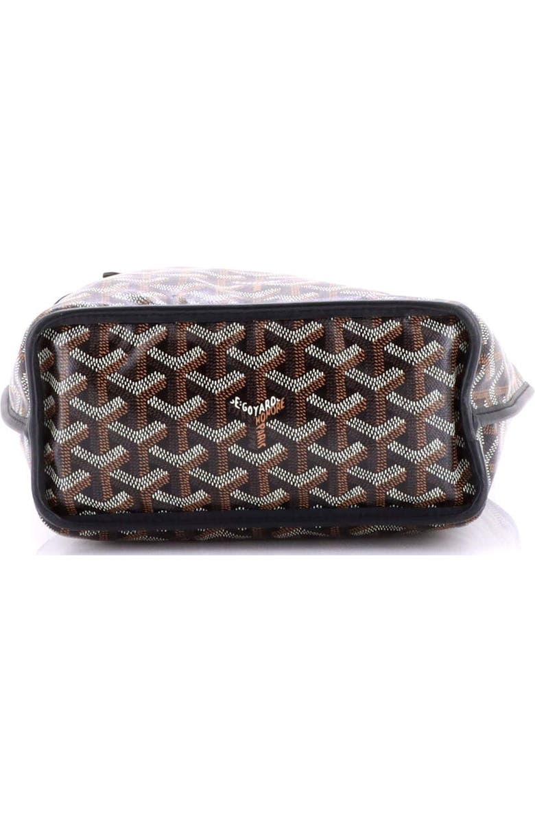 Pre-Owned Goyard Anjou Reversible Tote Coated Canvas Mini, Alternate, color, Black