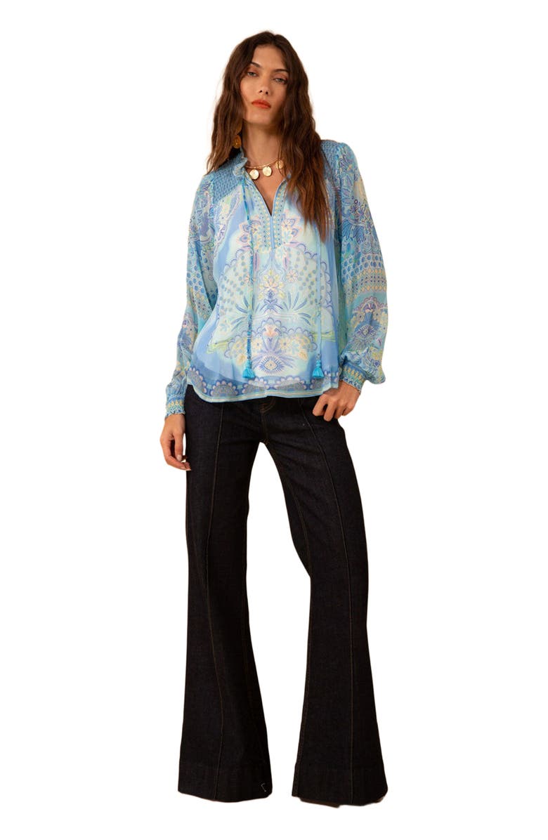 Hale Bob Lucia Chiffon Top, Alternate, color, 