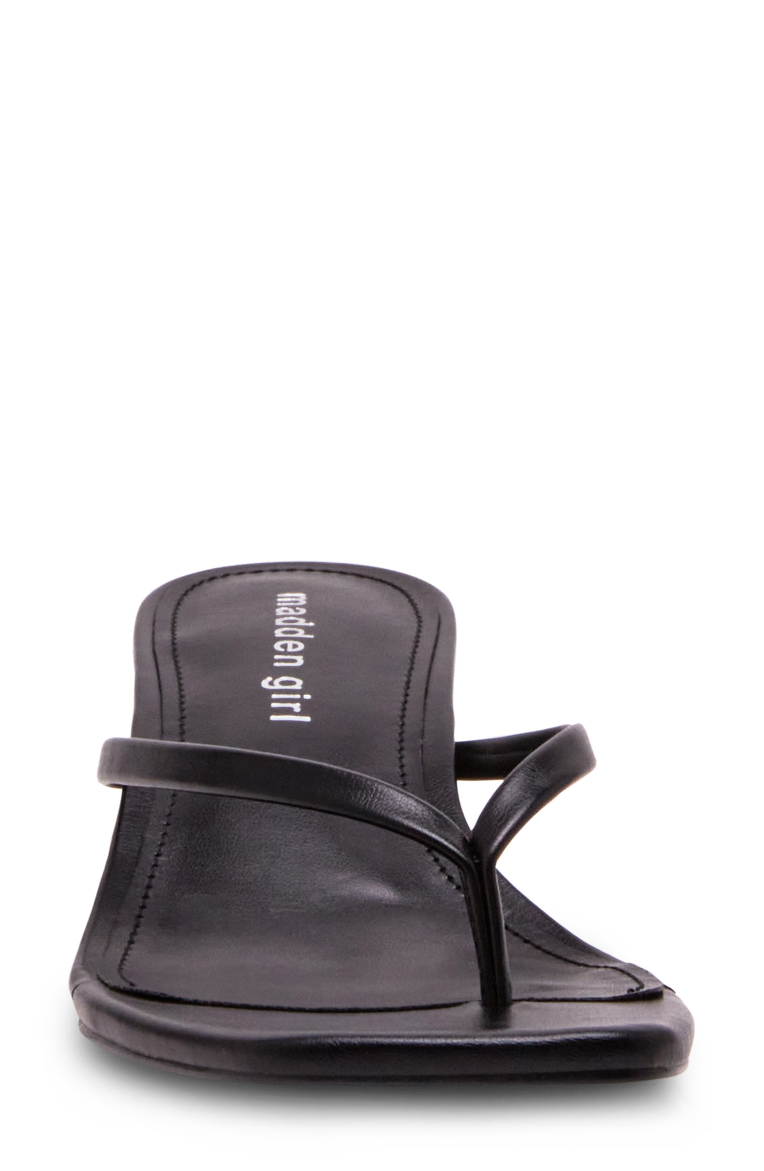 Madden Girl <p>Charlenne Kitten Heel Thong Sandal (Women)</p>, Alternate, color, Black Paris