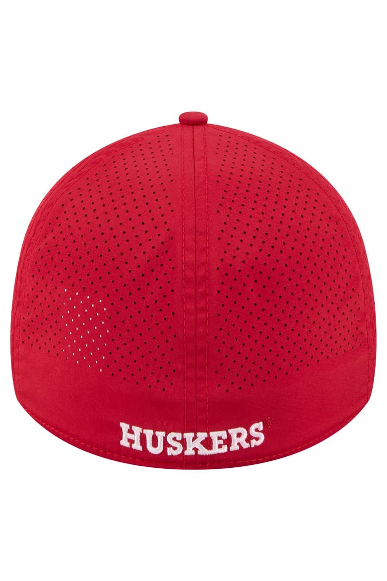 Men's New Era  Scarlet Nebraska Huskers Rope 39THIRTY Flex Hat, Alternate, color, Scarlet