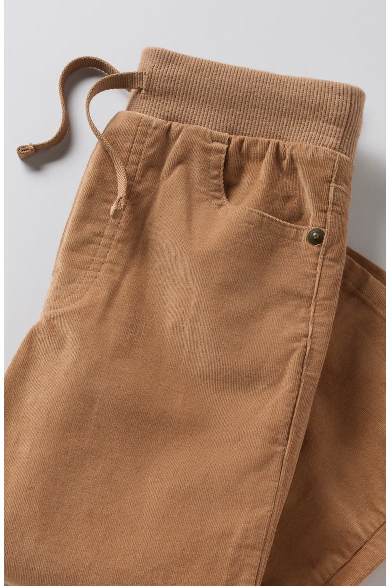 Kids' Elastic Waist Corduroy Pants, Alternate, color, BROWN LEAF