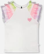 Deux par Deux Organic Cotton Jersey Mesh Short Sleeves T-Shirt