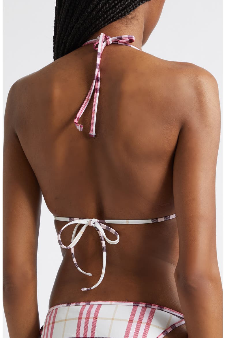 Sadie Check String Bikini Top, Alternate, color, AUBERGINE PRPL IP CK