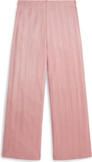 Polo Ralph Lauren Kids' Pointelle Knit Cotton Wide Leg Pants