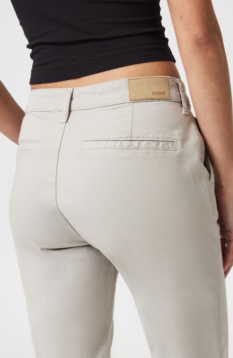 Mavi Jeans Kathleen Slim Straight Leg Stretch Chinos, Alternate, color, Mercury Casual Twill