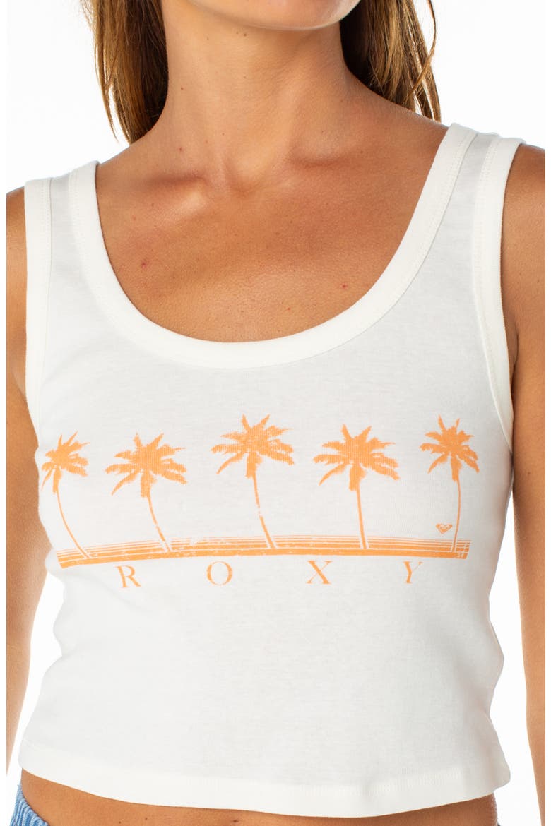 Five Palms Crop Cotton Graphic Tank, Alternate, color, CLOUD DANCER