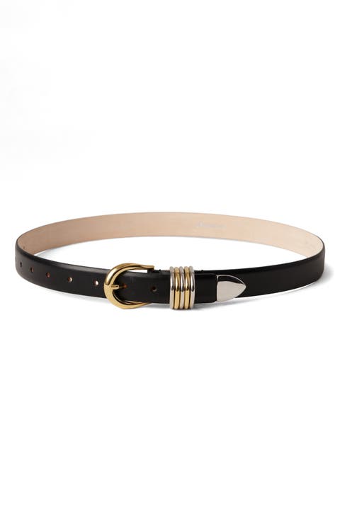 Hollyhock Leather Belt