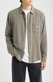 Obey Bigwig Jack Plaid Cotton Button-Up Shirt