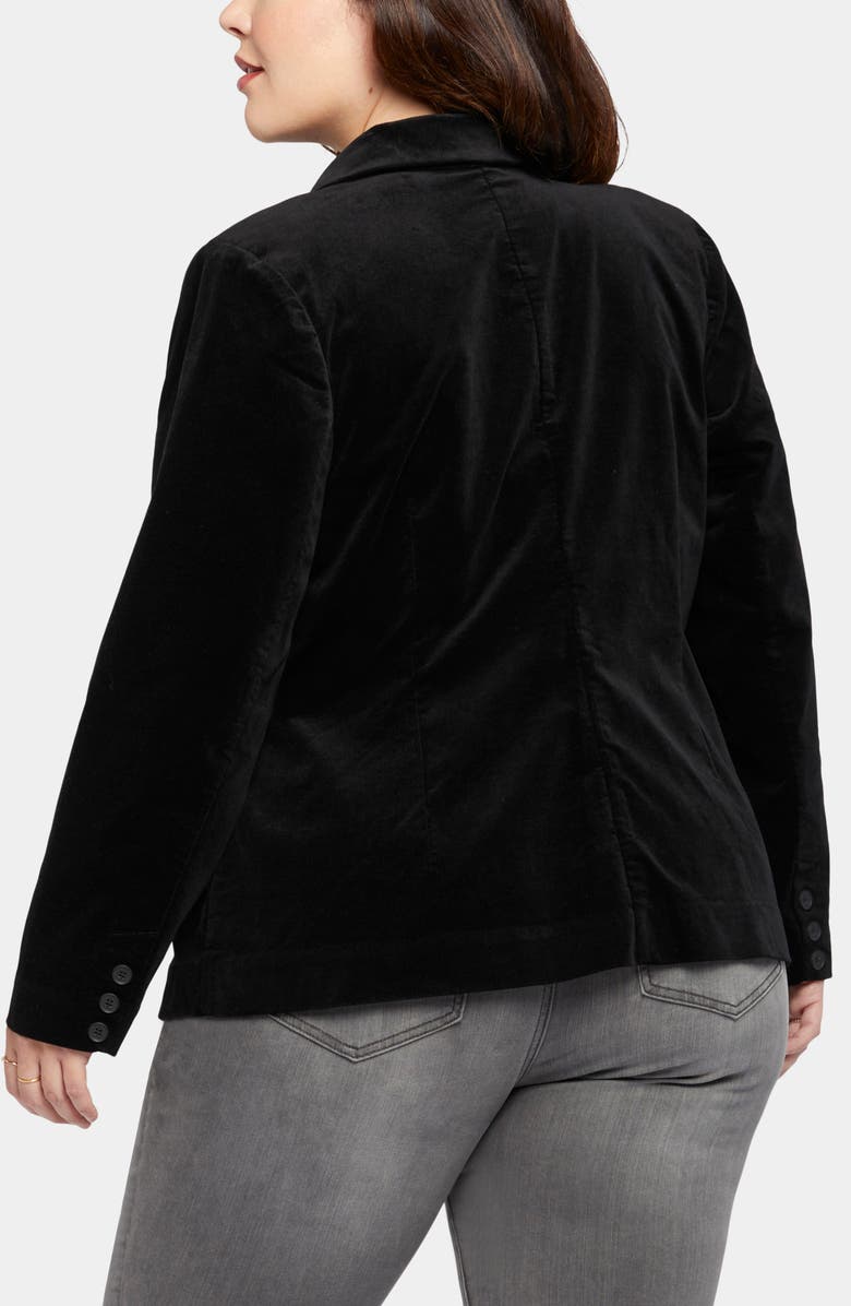 NYDJ Classic Velveteen Blazer, Alternate, color, Black