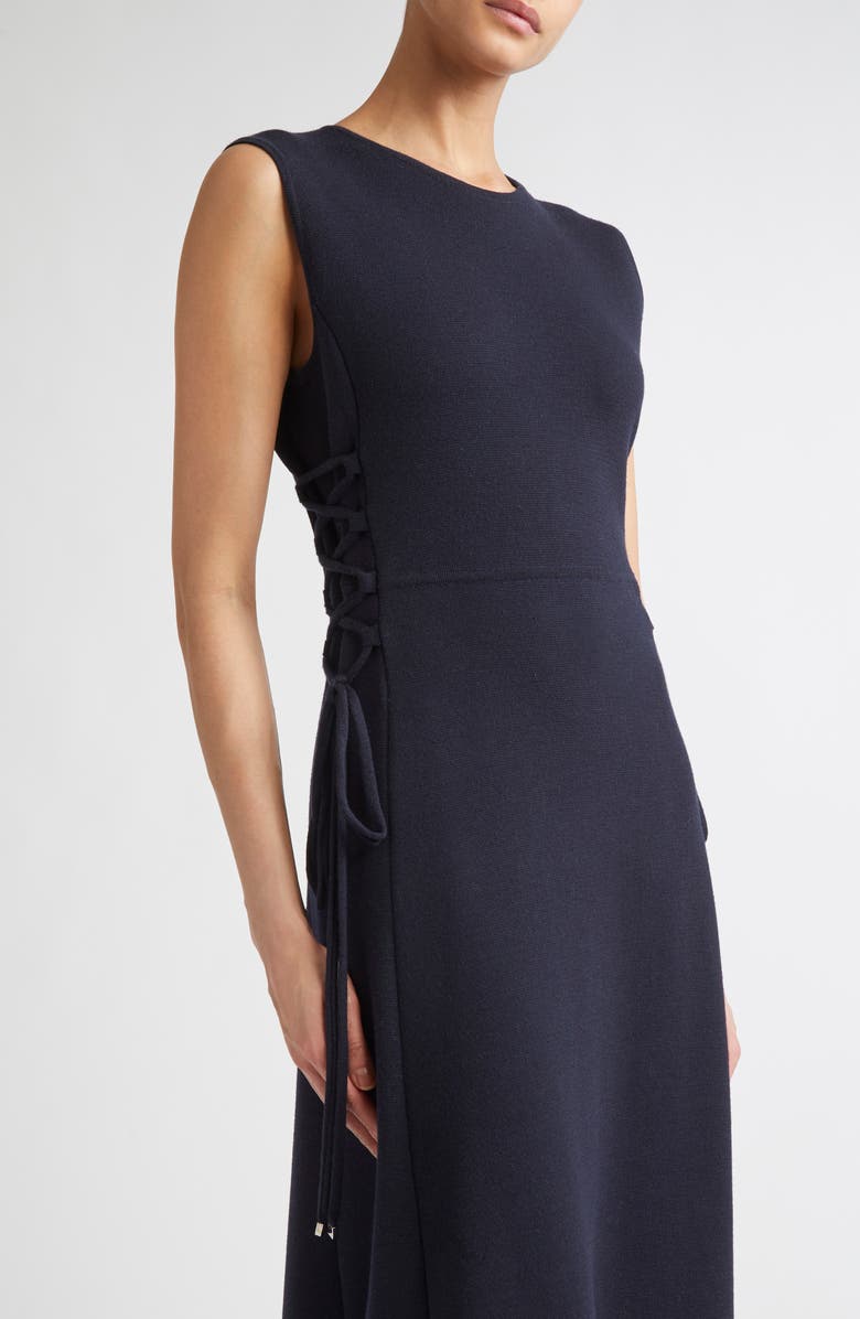 Max Mara Delfi Wool Knit Midi Dress, Alternate, color, Ultramarine