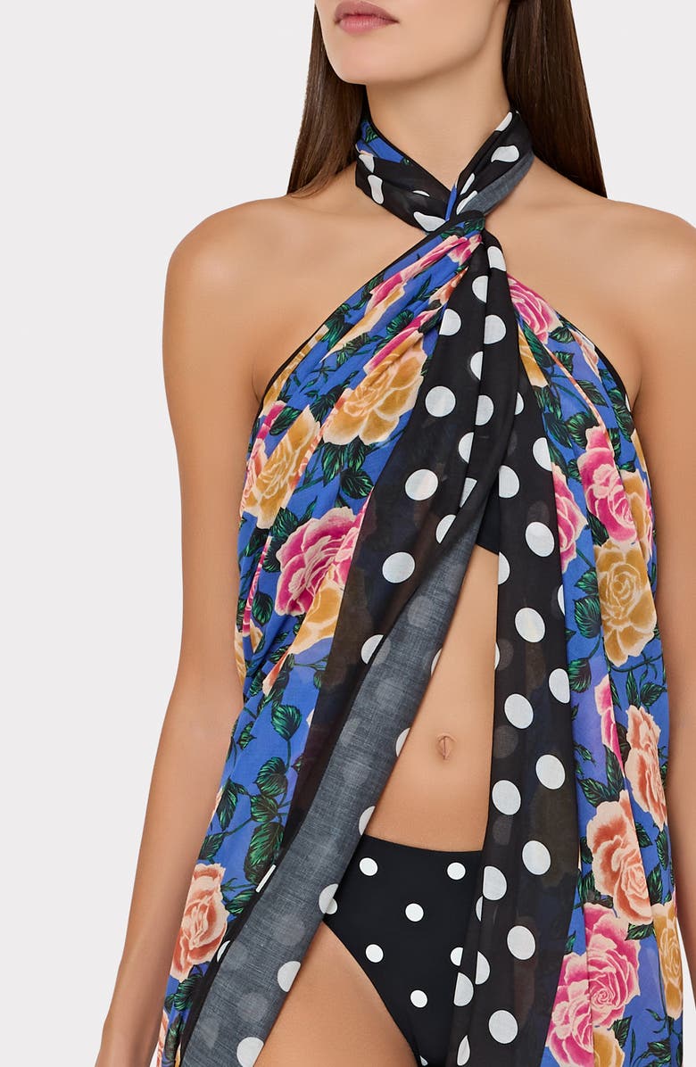 Milly Climbing Rose Sarong, Alternate, color,