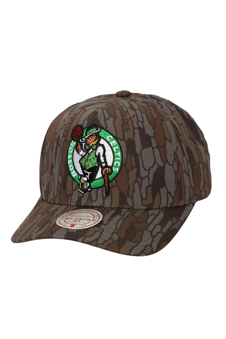 Men's Mitchell & Ness  Camo Boston Celtics Hidden Pro-Crown Adjustable Hat, Main, color, Camo