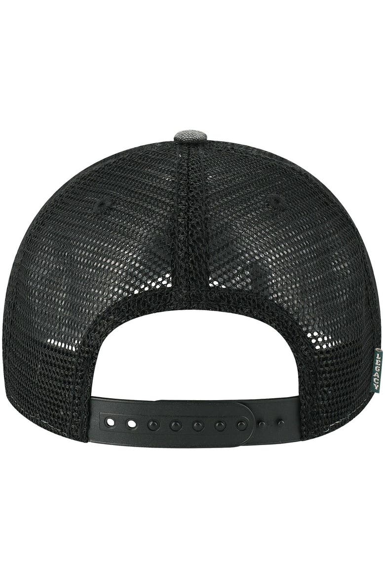 Men's Black Iowa Hawkeyes Sun & Bars Dashboard Trucker Snapback Hat, Alternate, color, Black