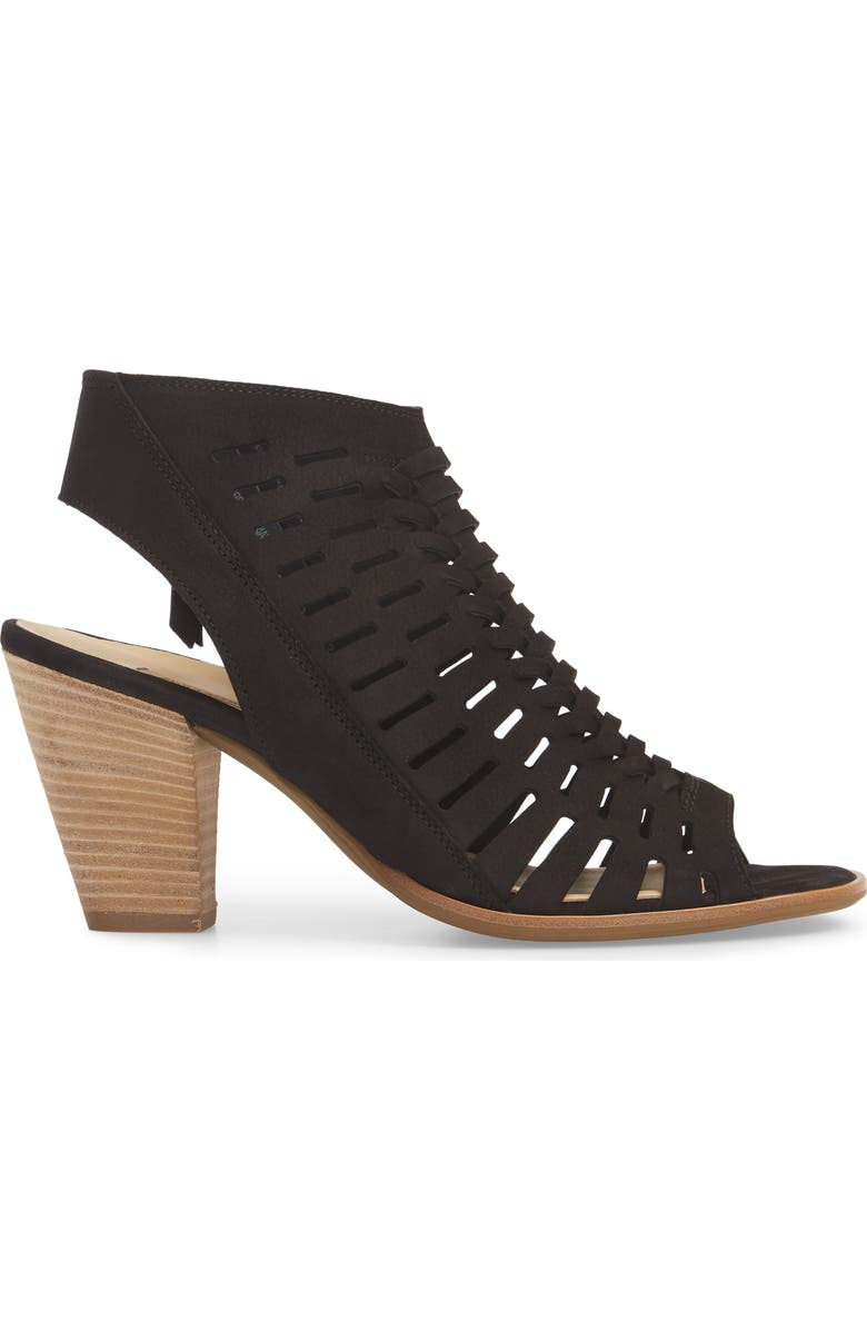 Paul Green Rosa Woven Peep Toe Sandal, Alternate, color,