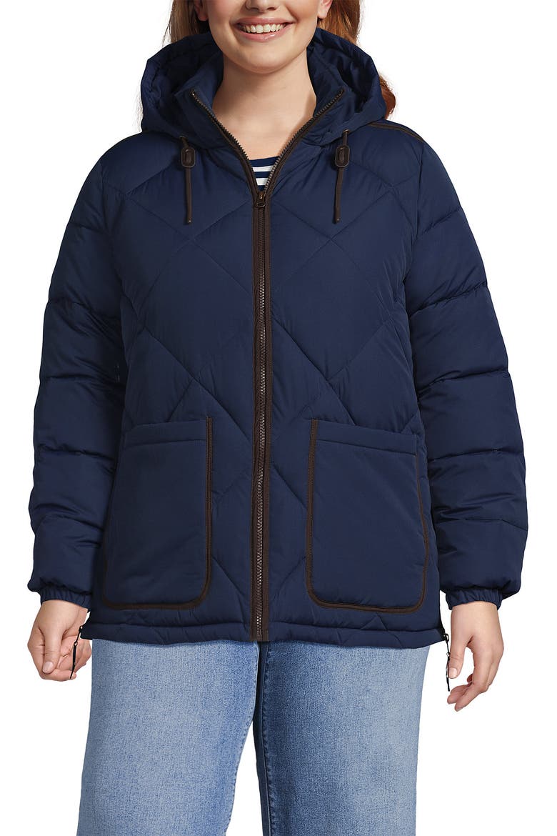 FeatherFree Insulated Diamond Quilted Jacket, Main, color, Deep Sea Navy