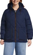 Lands' End Plus Size FeatherFree Insulated Diamond Quilted Jacket