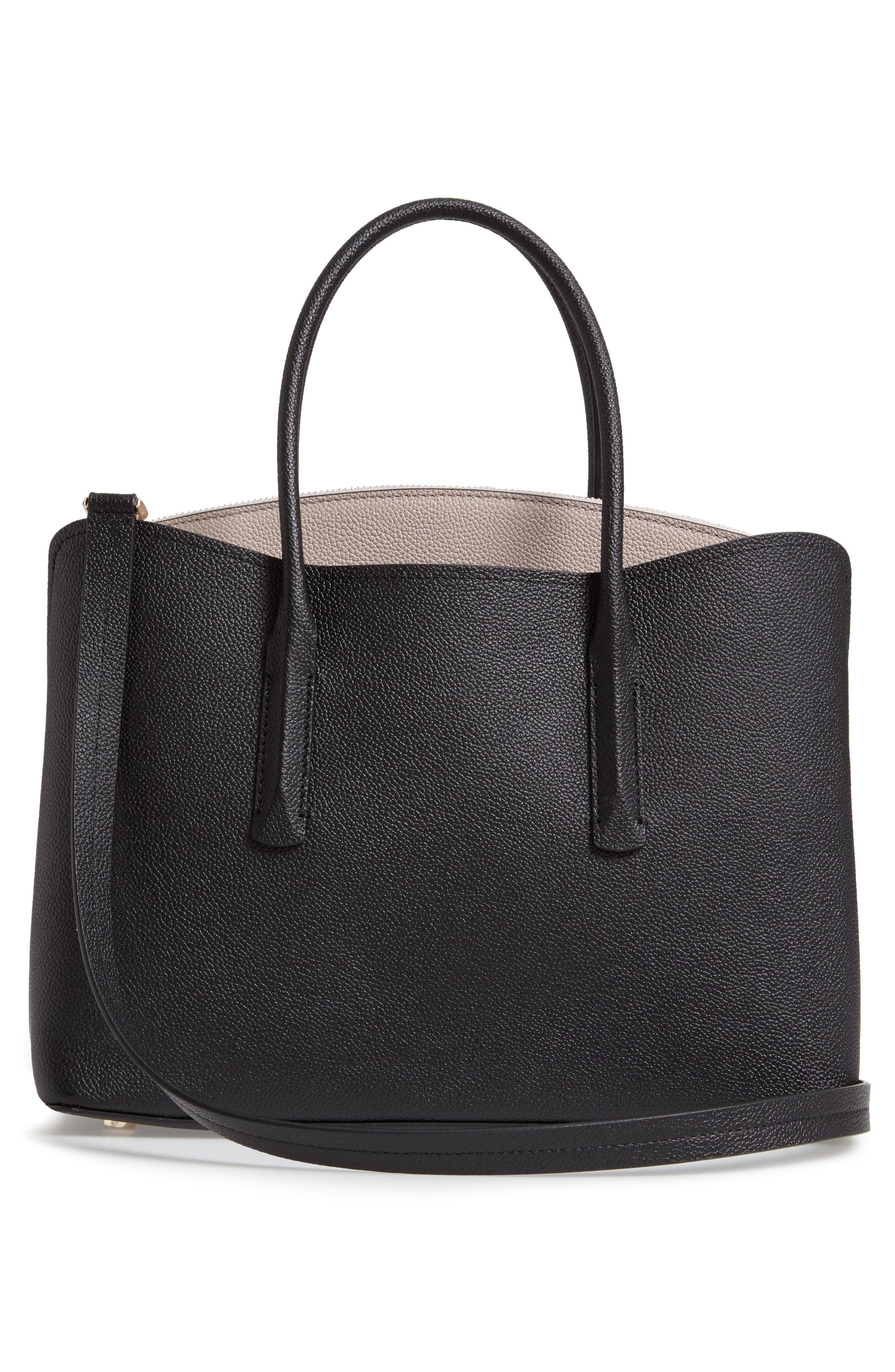 Kate Spade New York large margaux leather satchel, Alternate, color, 