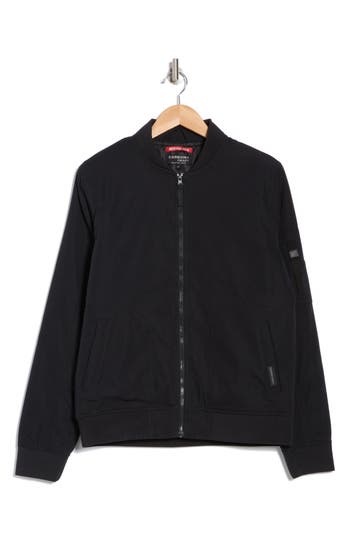 Carbon + Craft Padded Bomber Jacket In Black