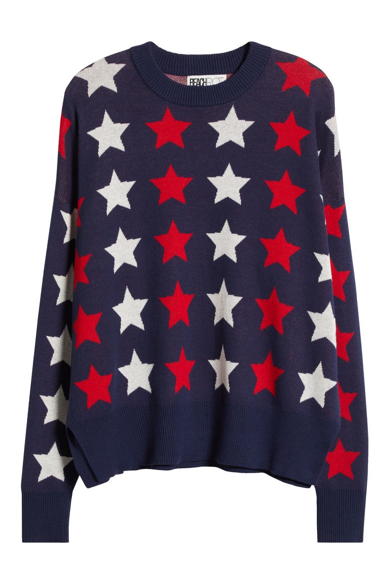 Callie Cotton Blend Sweater, Alternate, color, AMERICANA