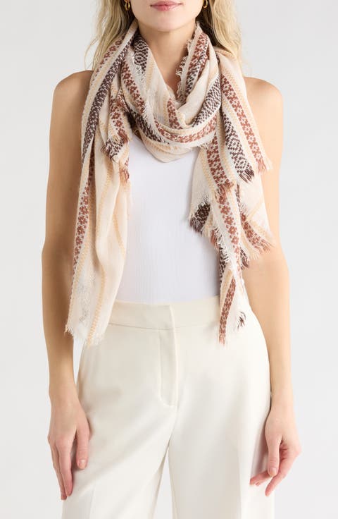 Geometric Stripe Scarf