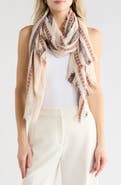 Melrose and Market Geometric Stripe Scarf