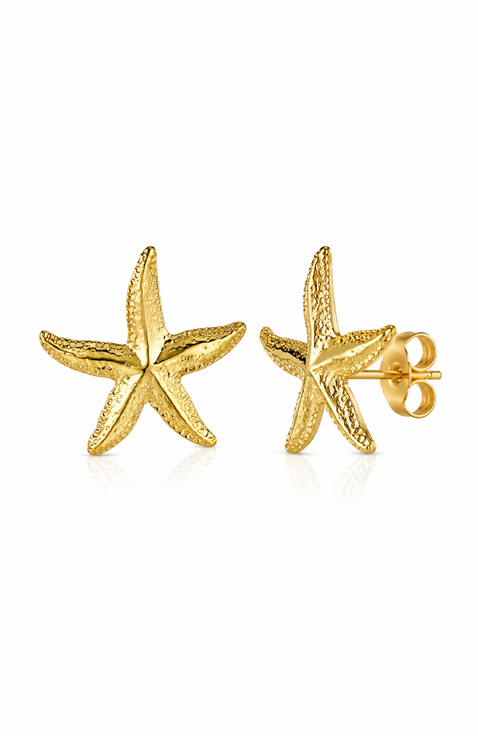 Coastal Starfish Stud Earrings