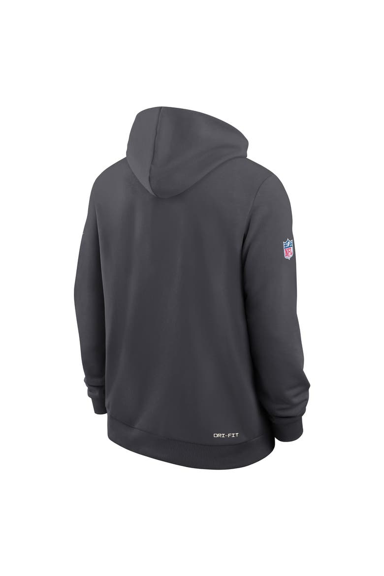 Men's Nike Charcoal Green Bay Packers Sideline Standard Issue Top Prospect Dri-FIT Hoodie, Alternate, color, Charcoal