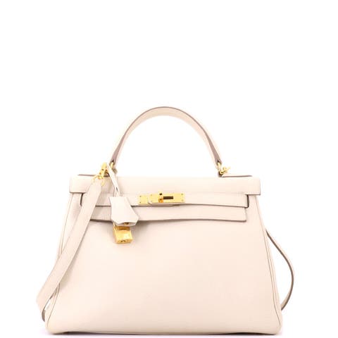 Kelly Handbag Light Togo with Gold Hardware 28