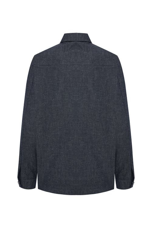 Jendue Us Layered Denim Jacket In Blue