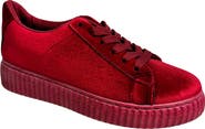 NINETY UNION Frenzy Velvet Platform Sneaker