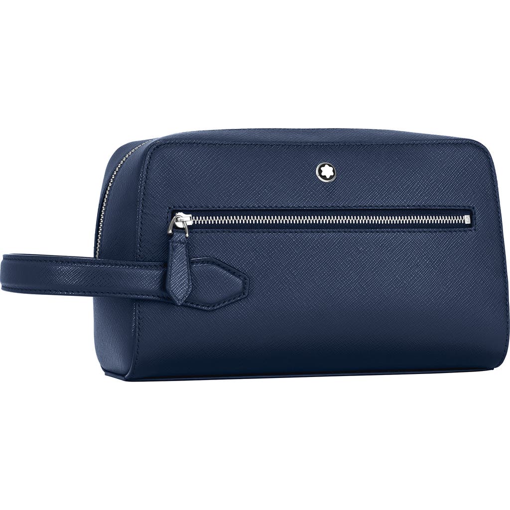 Montblanc Sartorial Wash Bag In Blue