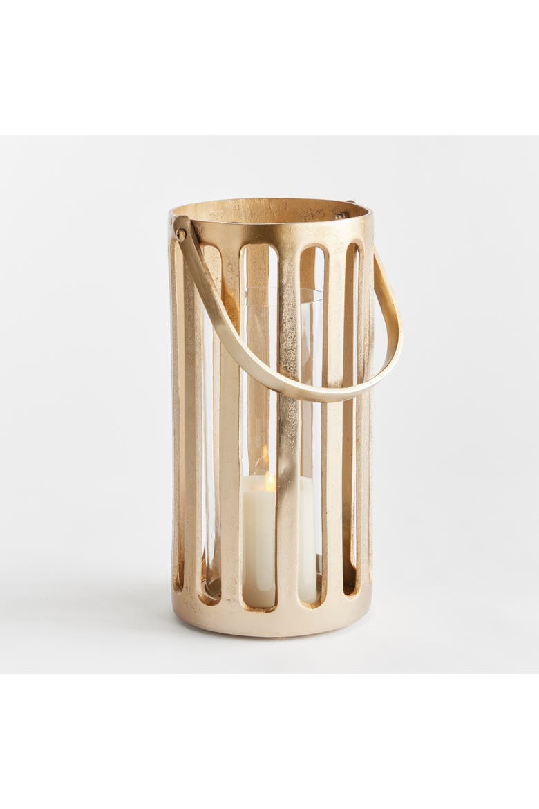 Huxley Hurricane Candle Holder Tall, Alternate, color, Gold