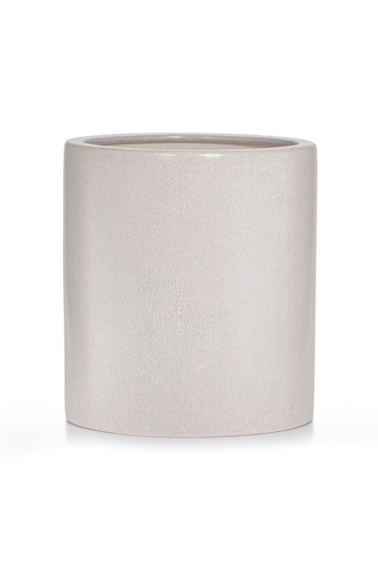 Galuchat Waste Basket, Main, color, BEIGE