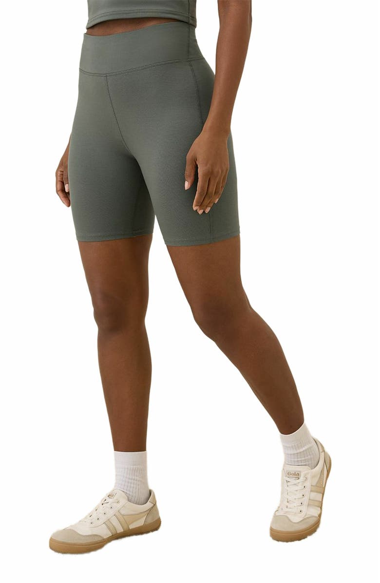 Pact On The Go-To Bike Short Made with Organic Cotton, Alternate, color, Castor Grey