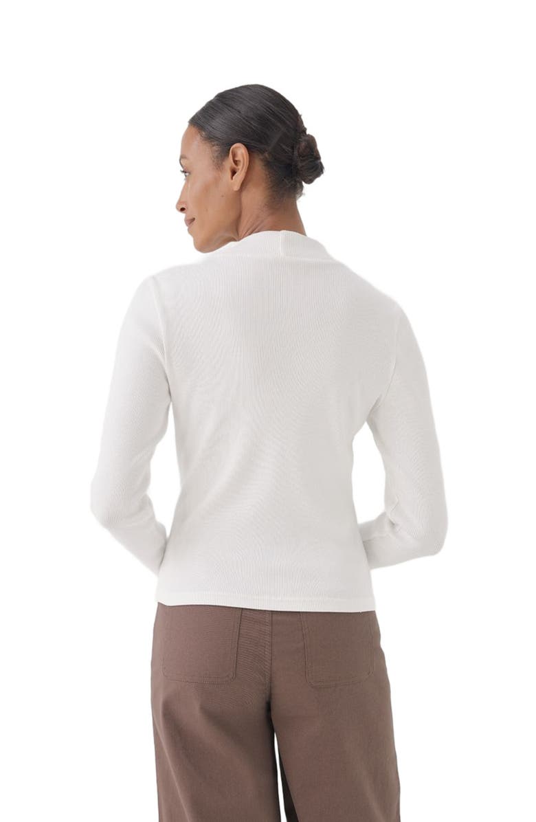 Pact Organic Cotton Favorite Rib Mockneck Top, Alternate, color,