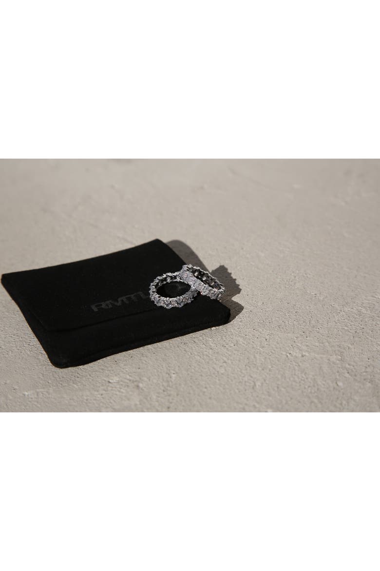 Noir Ring, Alternate, color, Silver