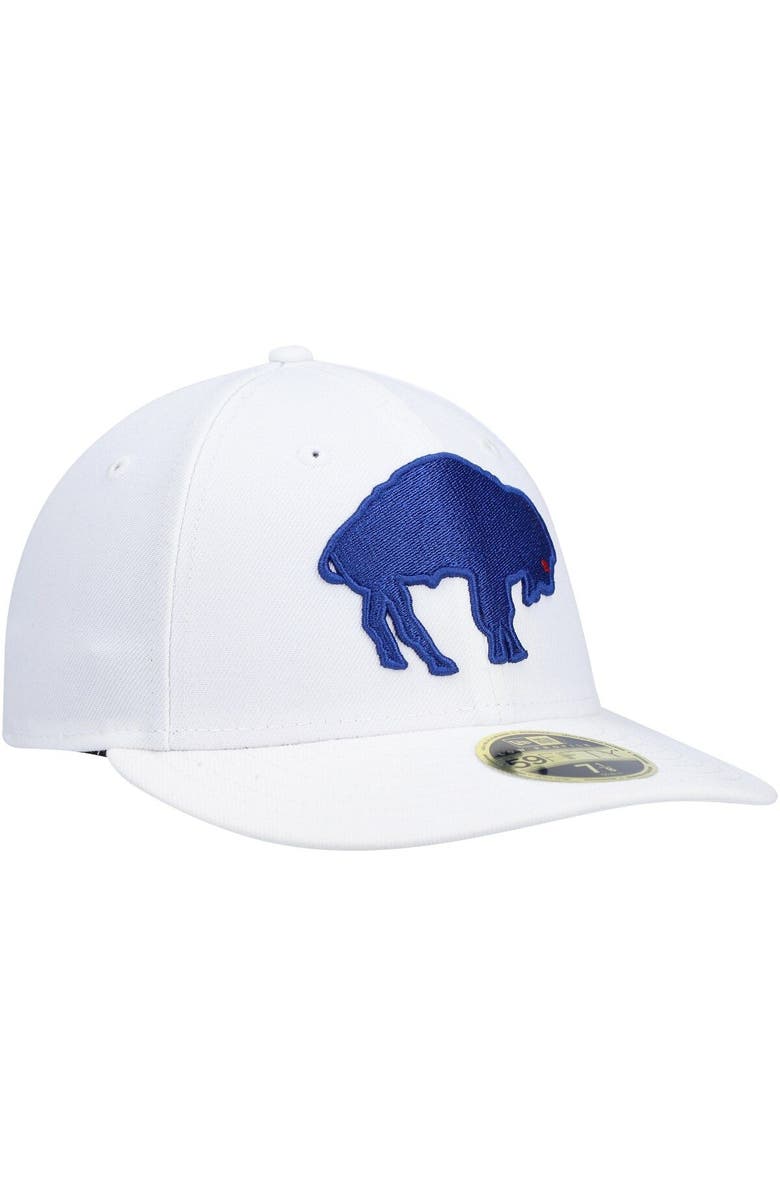 New Era Men's New Era White Buffalo Bills Omaha Low Profile 59FIFTY Fitted Hat, Alternate, color, White