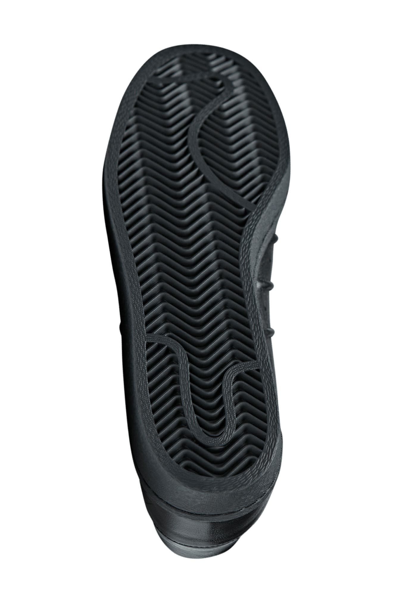 Y-3 Superstar Sneaker, Alternate, color, Black/Blac