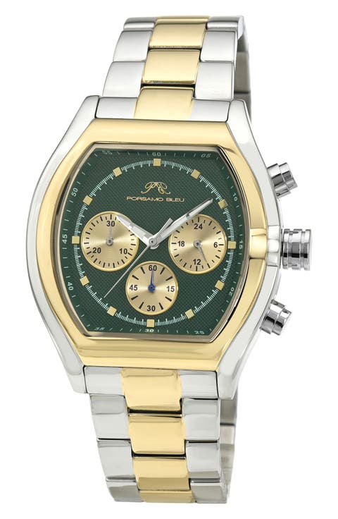 Roman Chronograph Bracelet Watch, 42mm