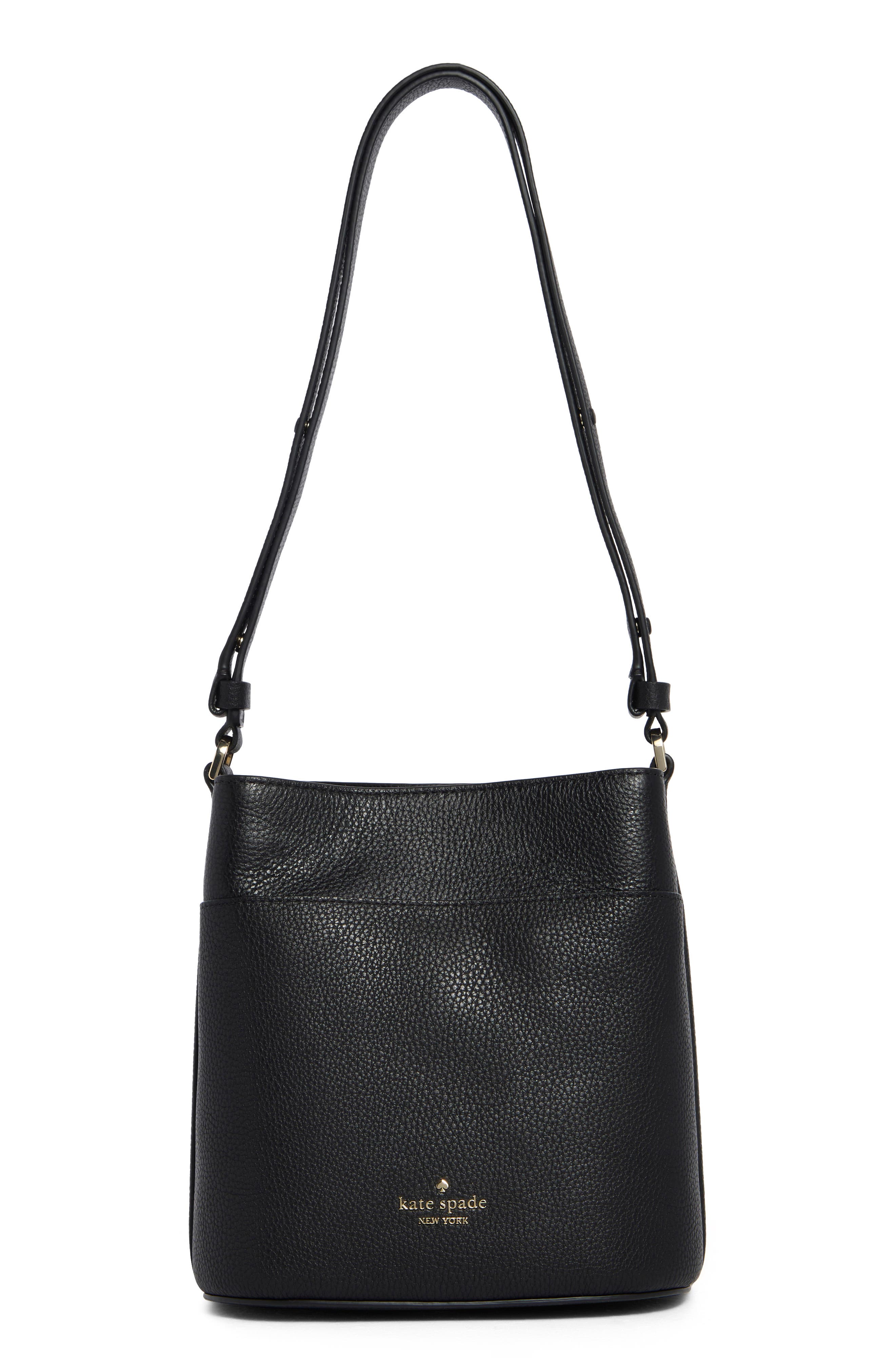 Kate Spade New York leila pebbled leather small bucket bag